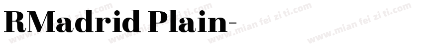 RMadrid Plain字体转换